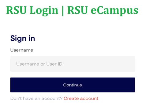 rsu ecampus log in.